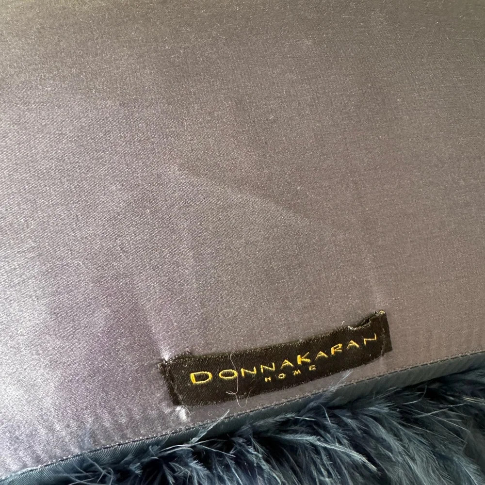 Donna Karan Midnight Feather Accent Pillow Size: 12” x 7” each - Picture 10 of 10